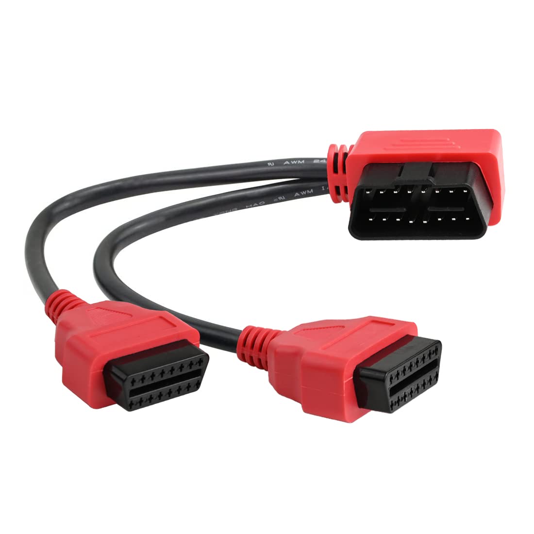Amazon.com: iKKEGOL 30cm/12 Right Angle OBD2 OBD II Y Splitter